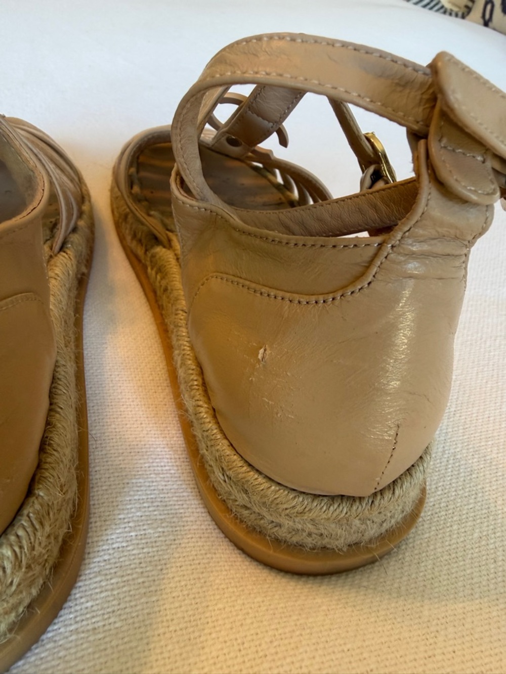 CHANEL Beige Strappy Espadrille Fisherman Sandals - Picture 12 of 14